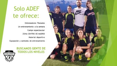 Club Elemental Deportivo Femenino más grande de Madrid
